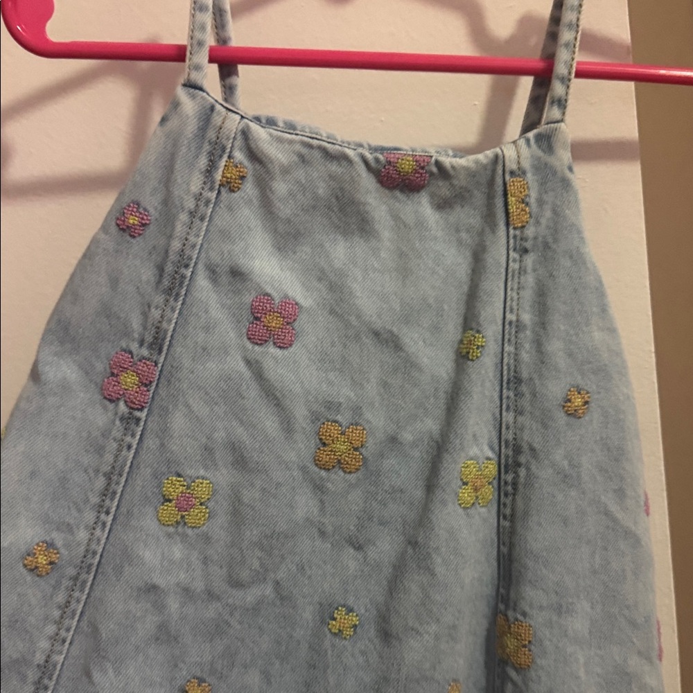 Zara Kids Blue Dress with Floral Print - Picture 5 of 5